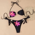 thumbnail image 2 of Bikini Sets, Cute Bikinis, Bikini Sets for Women, Bikini Set, Bikinis for Women 2 Piece Bikini Spaghetti Strap Swimsuits Solid Color Bathing Swimwear Triangle Bathing Suit, Red XS, 2 of 3