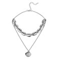 thumbnail image 4 of Collier Ras-du-Cou Doré pour Femmes, Mode Plage Mer Coquillage, Pendentif Cowrie, Bijoux, Cadeaux` M7F4, 4 of 9