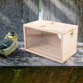thumbnail image 2 of CUITING Visible Parakeet Nesting Box Outdoor Bird Wooden House Cockatiel Incubation Box Wooden Parakeet House, 2 of 6