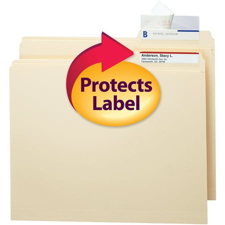 Smead Seal and View ® Clear Label Protector, Size 3-1/2x1-11/16-Inches before folding, 100 per Pack (67600)