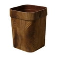 thumbnail image 1 of Tnarru Imitation Wood Grain Trash Can Large Rubbish Bin for Bathroom Kitchen Office 16L, 1 of 8