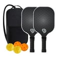 thumbnail image 1 of Pickleball Set With 2 And 4 For Outdoor Sports For Beginners Lightweight With Ergonomic Handle And Durable Fiberglass Face, 1 of 7
