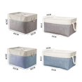 thumbnail image 6 of Tnobhg Foldable Dirty Clothes Basket Double Moisture-Proof Linen Storage Basket Durable Handle Dust-proof Large Capacity Storage Bag, 6 of 8