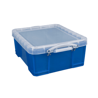 Really Useful Box® Plastic Storage Box, 0.14 Liter, 3 1/4 x 2 1/2 x 2,  Clear 