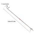 thumbnail image 2 of Snake Tongs Stainless Steel Heavy Duty Three Holes Locks Protection Garbage Clip Adjustment Dual Sides Anti-snkae Clips Type 1, 2 of 7