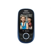 Samsung T249 - Feature phone - microSD slot - LCD display - 176 x 220 pixels - rear camera 1.3 MP - T-Mobile - blue