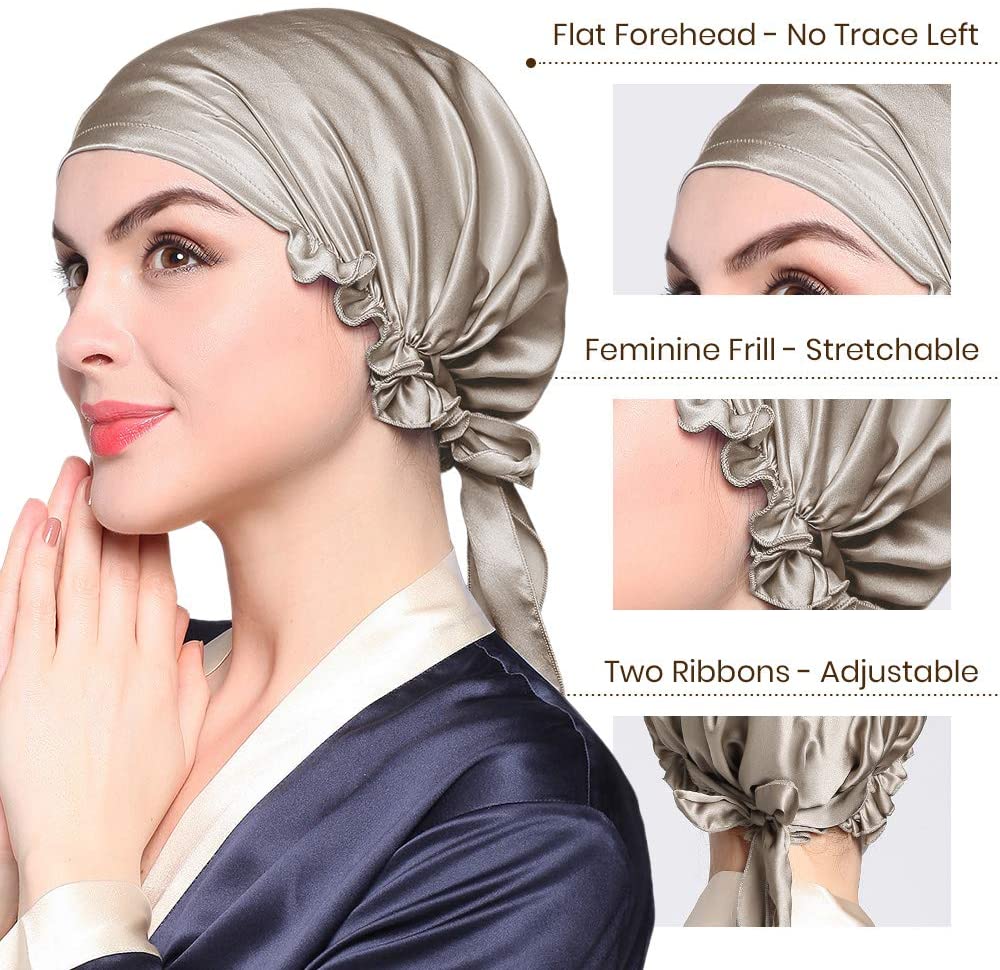 Silk Bonnet-Sleep Cap 