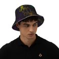 thumbnail image 5 of Vsdgher Mardi Gras Carnival Print Bucket Hat for Men&Women Bucket Hat Reversible Summer Double-Side-Wear Travel Gardening, Beach, Camping, Hiking, Fishing Cap, 5 of 5