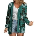 thumbnail image 2 of AOOCHASLIY 2023 Women Tops Fashion Women Long Sleeve Prind Cardigan Casual Coat Blouse Top, 2 of 5