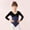 Blue, variant on Toddler Girls Ballet Dance Leotard V Neck Long Sleeve Bodysuit Solid Fitness Onesie