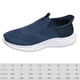 thumbnail image 2 of Zapatillas de deporte de punto para hombre zapatos casuales transpirables para caminar zapatos deportivos antideslizantes para exteriores, 2 of 9
