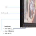 thumbnail image 3 of ArtToFrames 8x20 Inch Black Engraved Edges Picture Frame, This Black Wood Poster Frame is Great for Your Art or Photos, Comes with Regular Glass (4055), 3 of 8