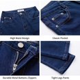 thumbnail image 3 of Jeans de mujer de talle alto ajustados elásticos suaves ajustados desgastados cómodos Jeggings clásicos pantalones de mezclilla 132-blue4, 3 of 5