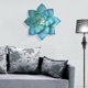 thumbnail image 4 of Decoración de pared de metal grande, 13 pulgadas de hierro suculento estilo de arte de flores para colgar, 4 of 5