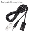 thumbnail image 2 of Cable Extensor de Receptor Infrarrojo Uxcell con Jack de 3.5mm 4.9FT Distancia de Recepción de 26FT Cabeza Cuadrada Negra, 2 of 5