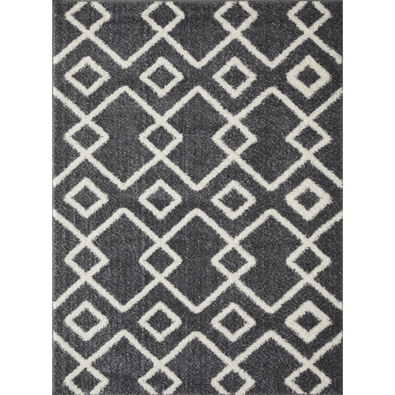 Loomaknoti Vemoa Adeta 9' x 12' Blue Geometric Indoor Area Rug