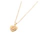 thumbnail image 1 of Collar para mujer, joyería para mujer, collar de acero inoxidable con letras en forma de corazón de melocotón, 26 letras, cadena para clavícula, blusa para mujer, 1 of 4