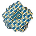 thumbnail image 2 of Letter P Football Blue and Gold Foam Coaster Set of 4, 2 of 3