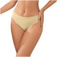 thumbnail image 1 of Womens Solid Color Pants With Low Waist Comfortable Breathable And Fashionable Briefs (Womens Triangle Briefs), 1 of 6