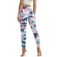 thumbnail image 2 of Renewold Camo Blue Pink Pockets Yoga Leggings for Women Athletic Yoga Pants High Waist Scrunch Butt Lifting Printed Leggings Ankle Pants Casual Leggings 4 Way Stretch, L, 2 of 8