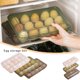 thumbnail image 3 of TQEHS Caja de almacenamiento de huevos Contenedores de almacenamiento de plástico con tapa Porta huevos portátil I3I8, 3 of 5