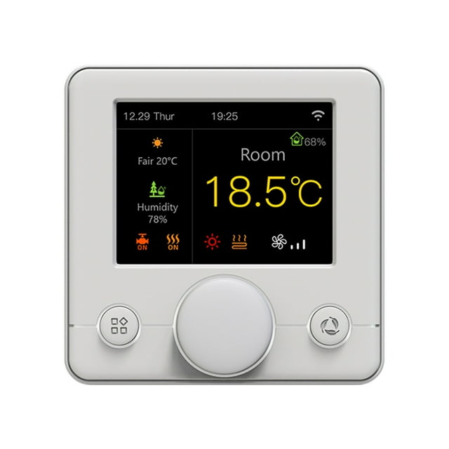 Yeacher Thermostat Intelligent Wi-Fi avec Écran LCD RVB Coloré, Thermostat de Chauffage Électrique, Contrôleur de Température Constante Intérieur, Thermostat Programmable Numérique