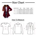 thumbnail image 5 of Vedolay Womens Tops Womens Blazer Suit Open Front Long Sleeve Fitted Ruffle Casual Office Jacket,Red M, 5 of 5