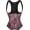 Purple, variant on Underbust Corset Basques and Corsets with Strap Lace up Jacquard Floral Waist Cincher Vest Plus Size Top Gold 4XL