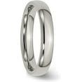 thumbnail image 5 of Chisel Titanium Polished 4.2mm Half Round Band - Ring Size 6.0, 5 of 8