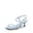 BLUE, variant on Women's Low Kitten Heels Square Open Toe Ankle Strap Party Wedding Dressy Sandals Shoes