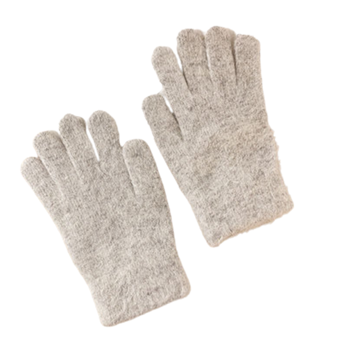 Couple In Winter Cute Plus Velvet Warm Cycling Gloves Light Grey