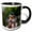 Black/White, variant on 3drose, Brazil, Pantanal, Matto Grosso Do Sul, Green Kingfisher., 11oz Magic Transforming Mug