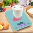 thumbnail image 7 of Flamingo in Blue Food Scale Digital Kitchen Scale Waterproof Tempered Glass Tare Function 11 lb for Baking Cooking Meal Prep, 7 of 7
