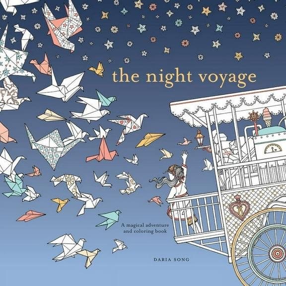 Time Adult Coloring Books The Night Voyage: A Magical Adventure and Coloring Book, (Paperback)