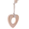thumbnail image 3 of Chupete De De Orgánicas De Juguete Mordedor BPA Corazón yotijar Cadena de chupete de madera, 3 of 10