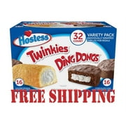 Hostess Twinkies And Ding Dongs Variety Pack (1.31oz / 32pk)