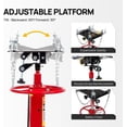thumbnail image 5 of Transmission Jack, 1,100 lbs 1/2-Ton Hydraulic 2-Stage High Lift Vertical Telescoping Floor Jack Stand, 34" to 68" Lifting Range, w/Pedal, 360° Swivel Wheels, Garage/Shop Lift Hoist, 5 of 14