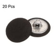 thumbnail image 3 of Uxcell 20pcs 32L Fabric Cloth Covered Button 20mm Metal Shank Round Sewing Buttons for Suits Dress Blouses, Brown, 3 of 5