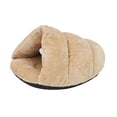thumbnail image 4 of Cama cueva para gatos lavable, suave, cálida y acogedora para el invierno, ideal para cachorros y gatitos. cúrcuma, 4 of 7