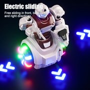 CREATITOY LED Dancing Robot Toy with Music, Colorful Lights & Auto-Sliding Action - Interactive Smart Robo-Pet for Playtime Fun