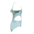thumbnail image 3 of Traje de Baño Ocean Pacific Talla 8 Completo con Unicornios y Abertura Azul Aqua, 3 of 3