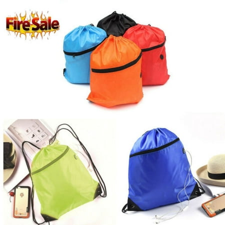 2019 Fashion Waterproof Storage Duffle Gym Drawstring Bag Backpack Pack Pouch