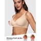 thumbnail image 2 of Barra Vertvie Wireless Seamless Deep V Push Up Sand Talla S, 2 of 6