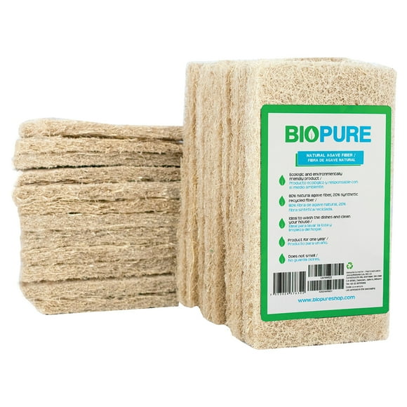 fibra biodegradable para lavar trastes loza cocina biopure bp00015 kit 24