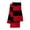 Red/Black, variant on Rugby-Striped Knit Scarf
