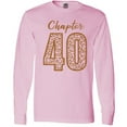 thumbnail image 3 of Inktastic Chapter 40 Fortieth Birthday Leopard Print Long Sleeve T-Shirt, 3 of 5