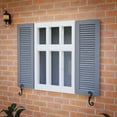 thumbnail image 2 of Renovators Supply Black Shutter Dog Holders 6.5" L Antique Decorative S Style Aluminium Black Rust Resistant Shutter Tieback w/Screws, 2 of 10
