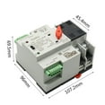 thumbnail image 2 of Amdohai Compact Automatic Transfer Switch Electrical Selector Switches Dual Power Switch Solar Power Rail Type Household Power Transfer Switch, 2 of 8