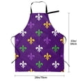 thumbnail image 5 of Uemuo Purple Mardi Gras Pattern Waterproof Apron Adjustable Dishwasher Apron- Apron for Women Men Heavy Duty Work Apron for Dishwashing Chemical Lab, 5 of 9