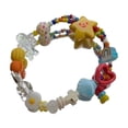 thumbnail image 5 of Pulsera de mariposa con diseño de nicho, pulsera con temperamento y sensación, pulsera con cuentas de estrella y sonrisa, pulsera con degradado única para mujer, 5 of 5